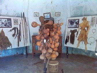 Bujora Museum Sukuma Traditional Tools for e.g. Hunting - african cultural tourism