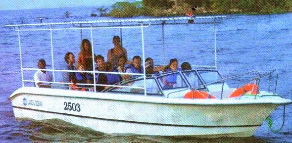 Boat excursion at Rubondo Island Park Tourism
